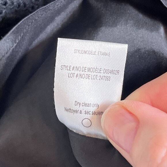 Theory Etiara Eyelet V-Neck Sleeveless A-Line Black Mini Dress Size 10 - Picture 12 of 12